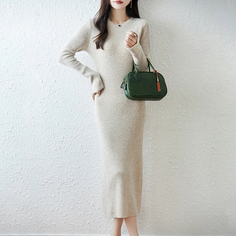 100% wool women's dress