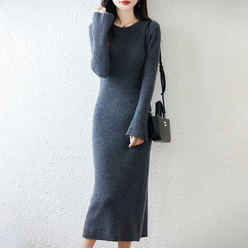 100% wool women's dress