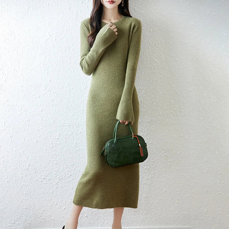 100% wool women's dress