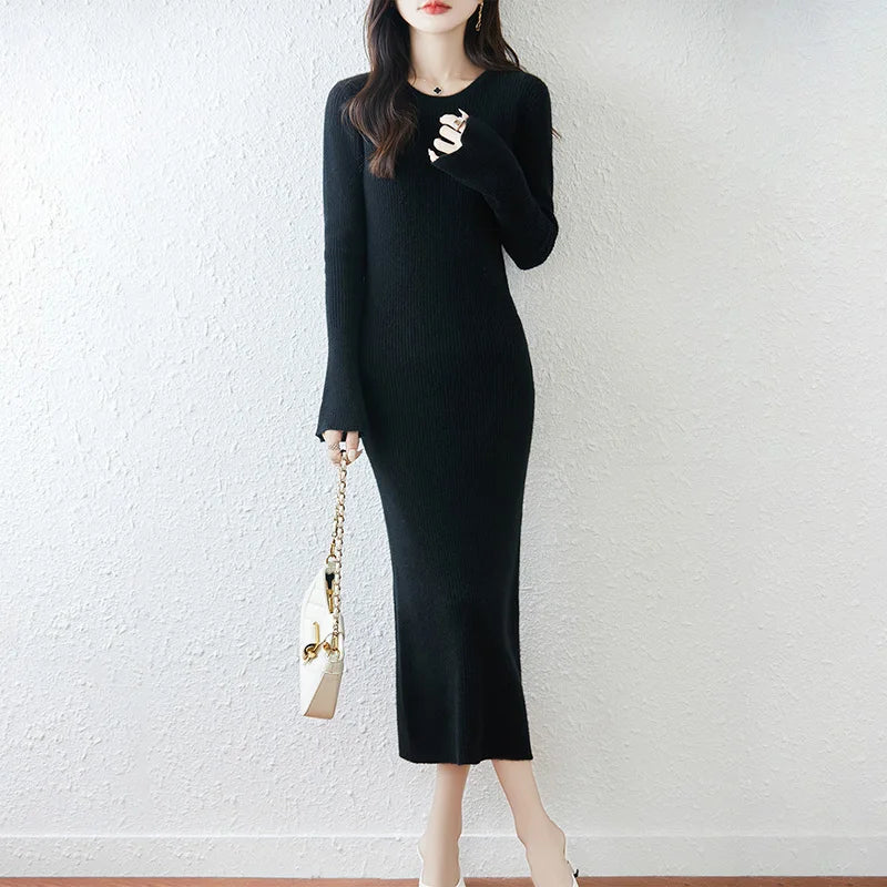 100% wool women's dress